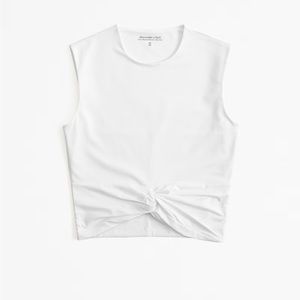 Abercrombie Cotton Modal Twist Front Shell Top NWT
